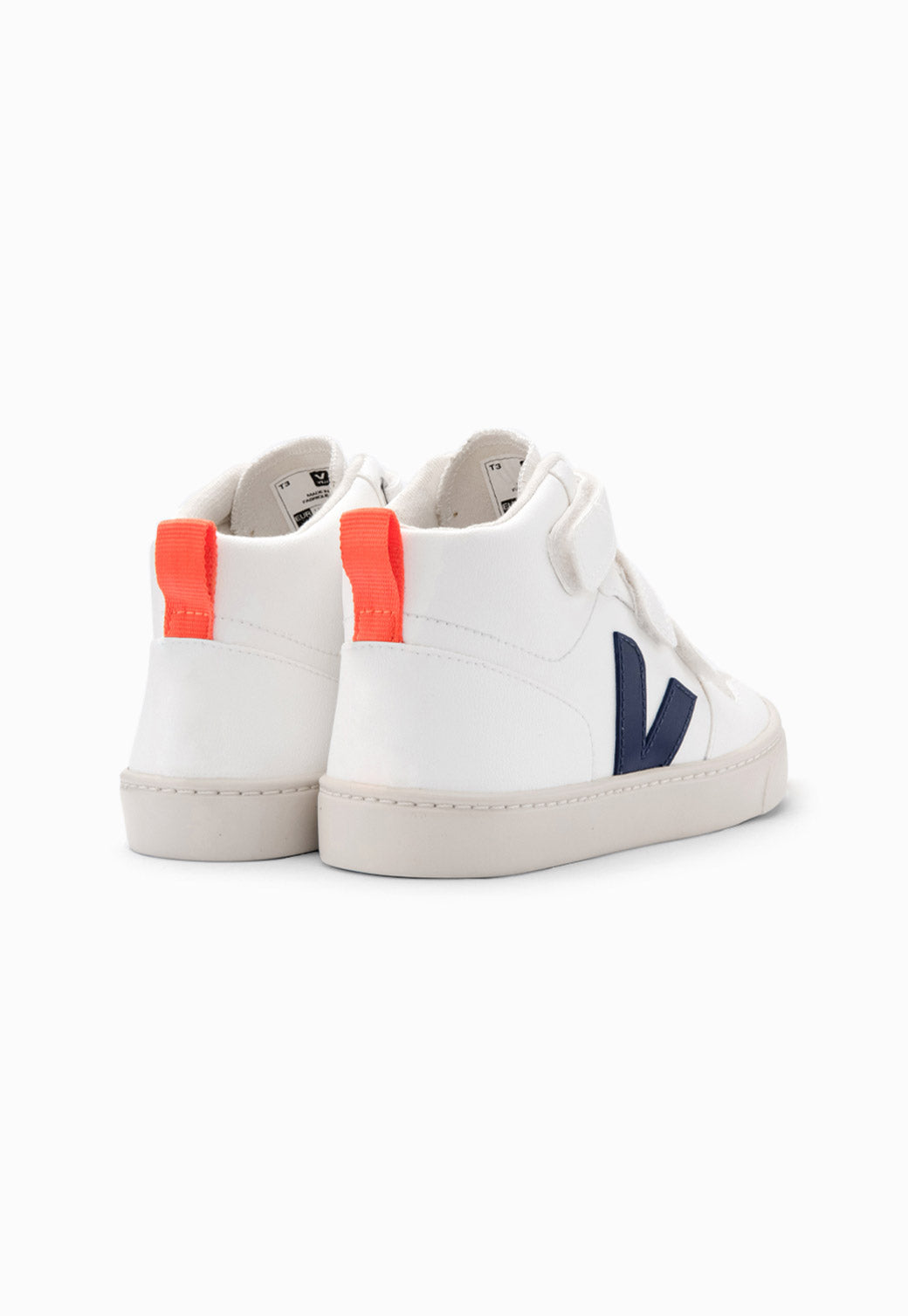 Light Gray סניקרס גבוהות עם סגירת סקוצ'ים לילדים Small-V-10 | 28-35 VEJA