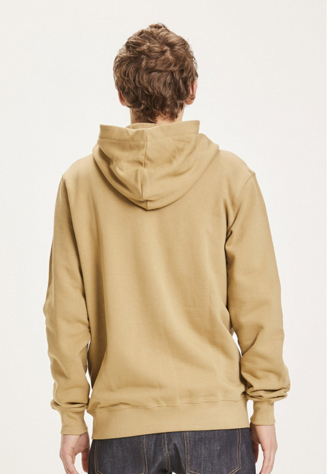 Antique White סווטשירט עם רוכסן וקפוצ'ון KNOWLEDGE