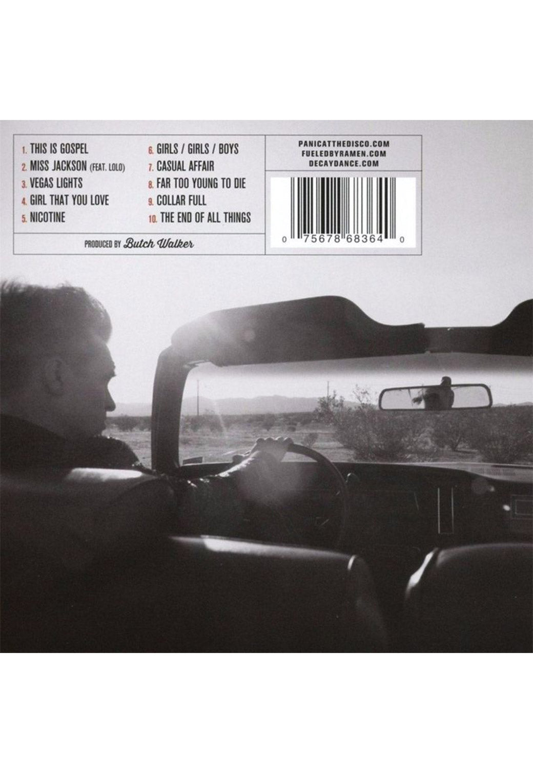 Light Gray תקליט PANIC! AT THE DISCO / Too Weird to Live, Too Rare to Die! HELICON