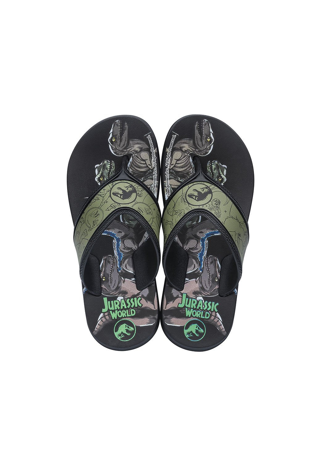 Dark Slate Gray כפכפי בהדפס עולם היורה | ילדים ZAXY