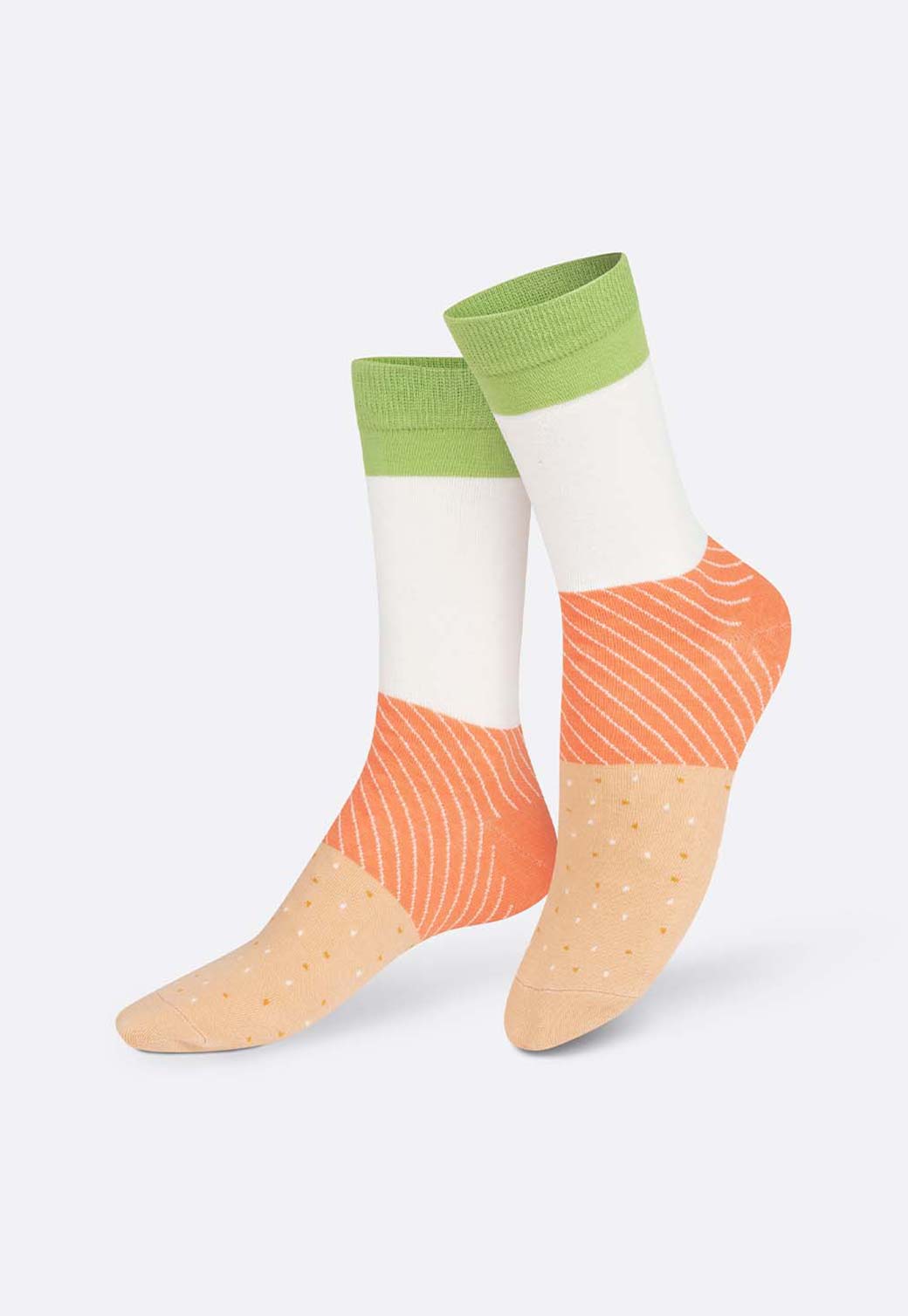 White Smoke זוג גרביים Salmon Bagel DOIY