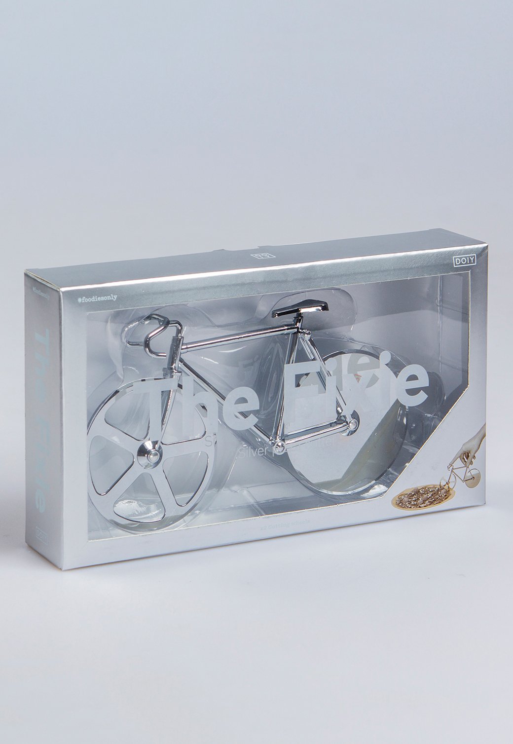 Light Gray סכין פיצה בצורת אופניים DOIY