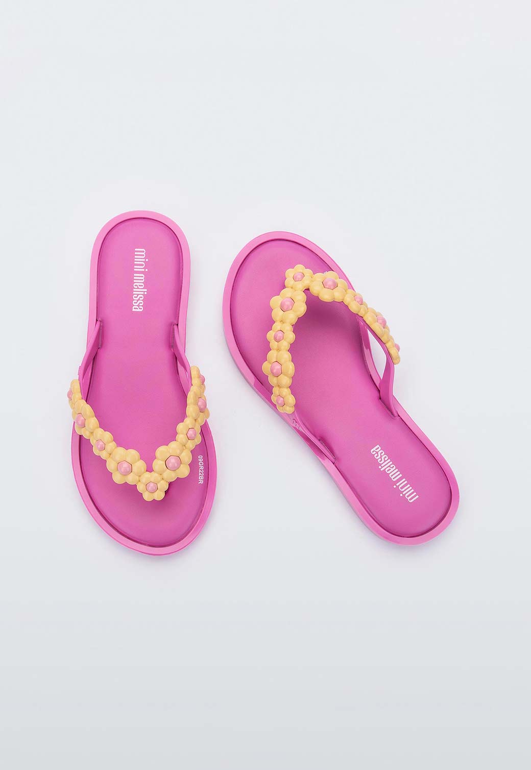 Lavender כפכפים עם פרחים לילדות MELISSA