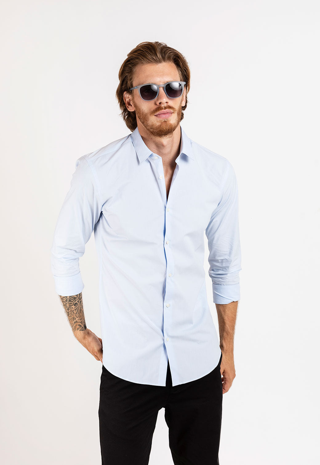 White Smoke חולצה מכופתרת עם צווארון קלאסי SCOTCH & SODA