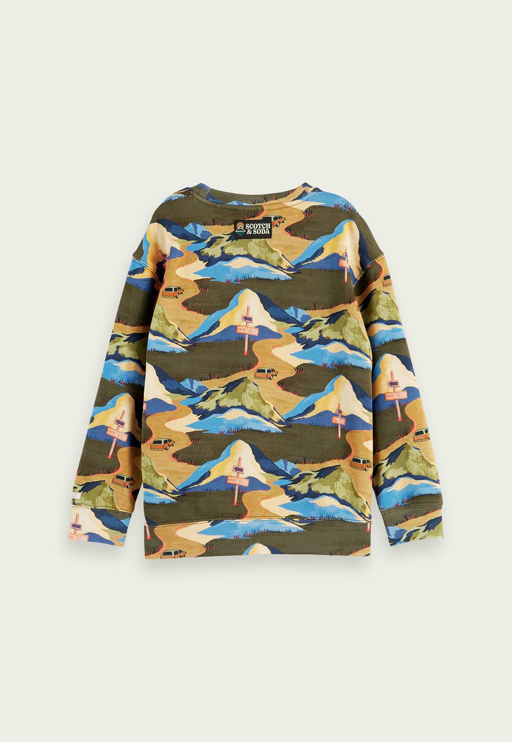 Beige סווטשירט עם הדפס | ילדים SCOTCH & SODA