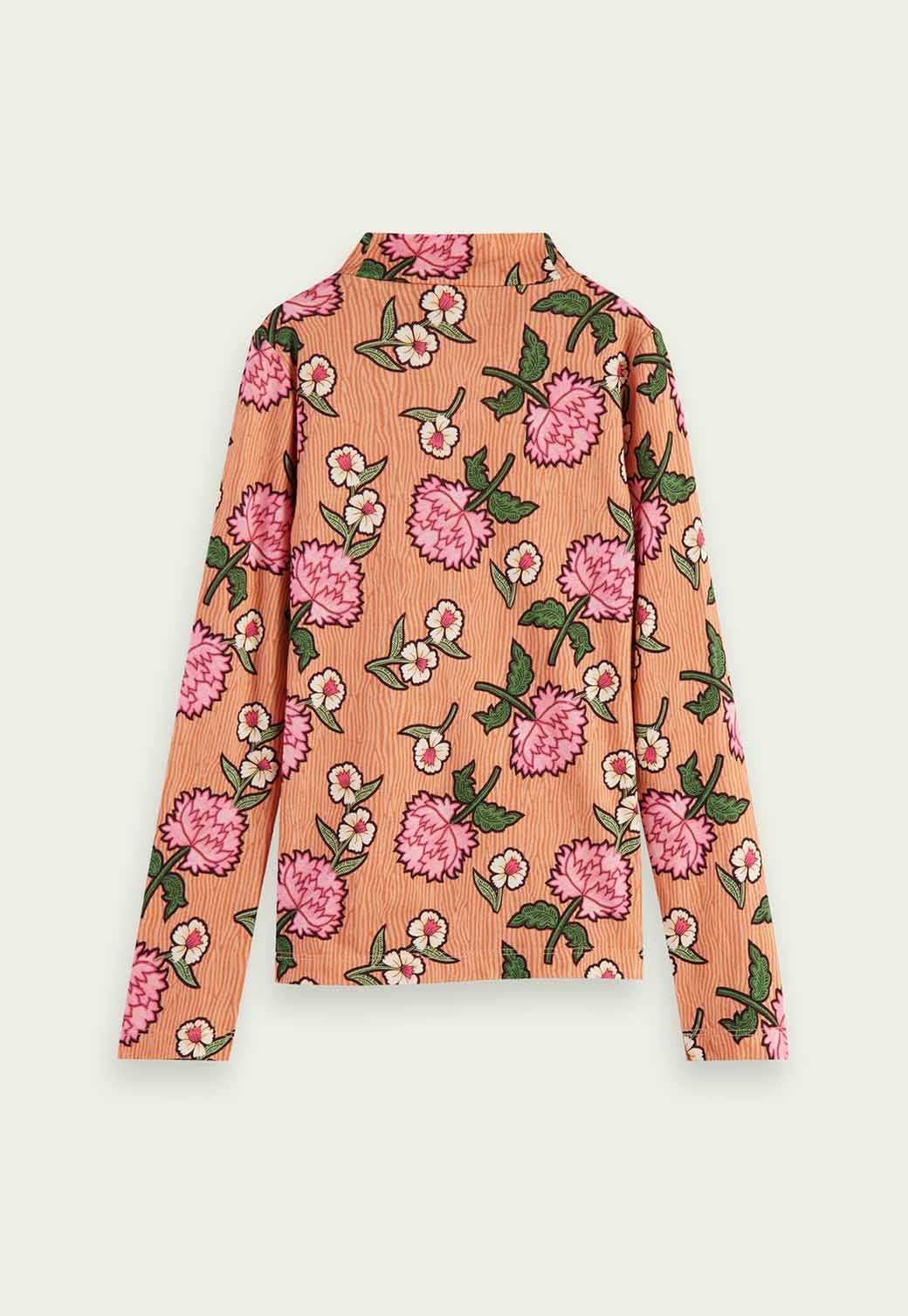 Antique White טי-שירט ארוכה בהדפס פרחים | ילדים SCOTCH & SODA