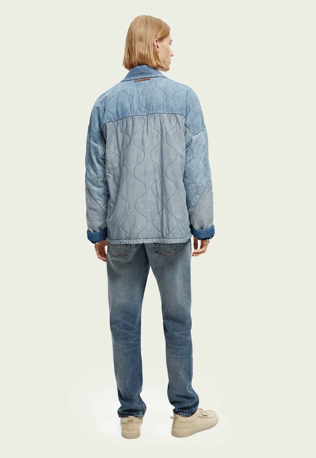 Beige ג'קט ג'ינס לגברים SCOTCH & SODA