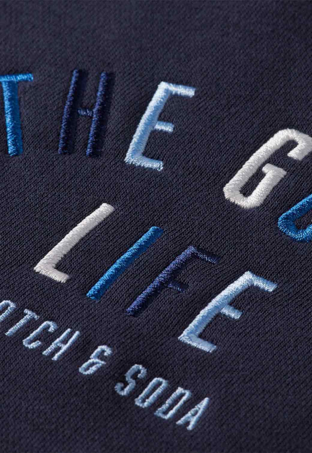 Dark Slate Gray סווטשירט מפתח עגול לגברים SCOTCH & SODA