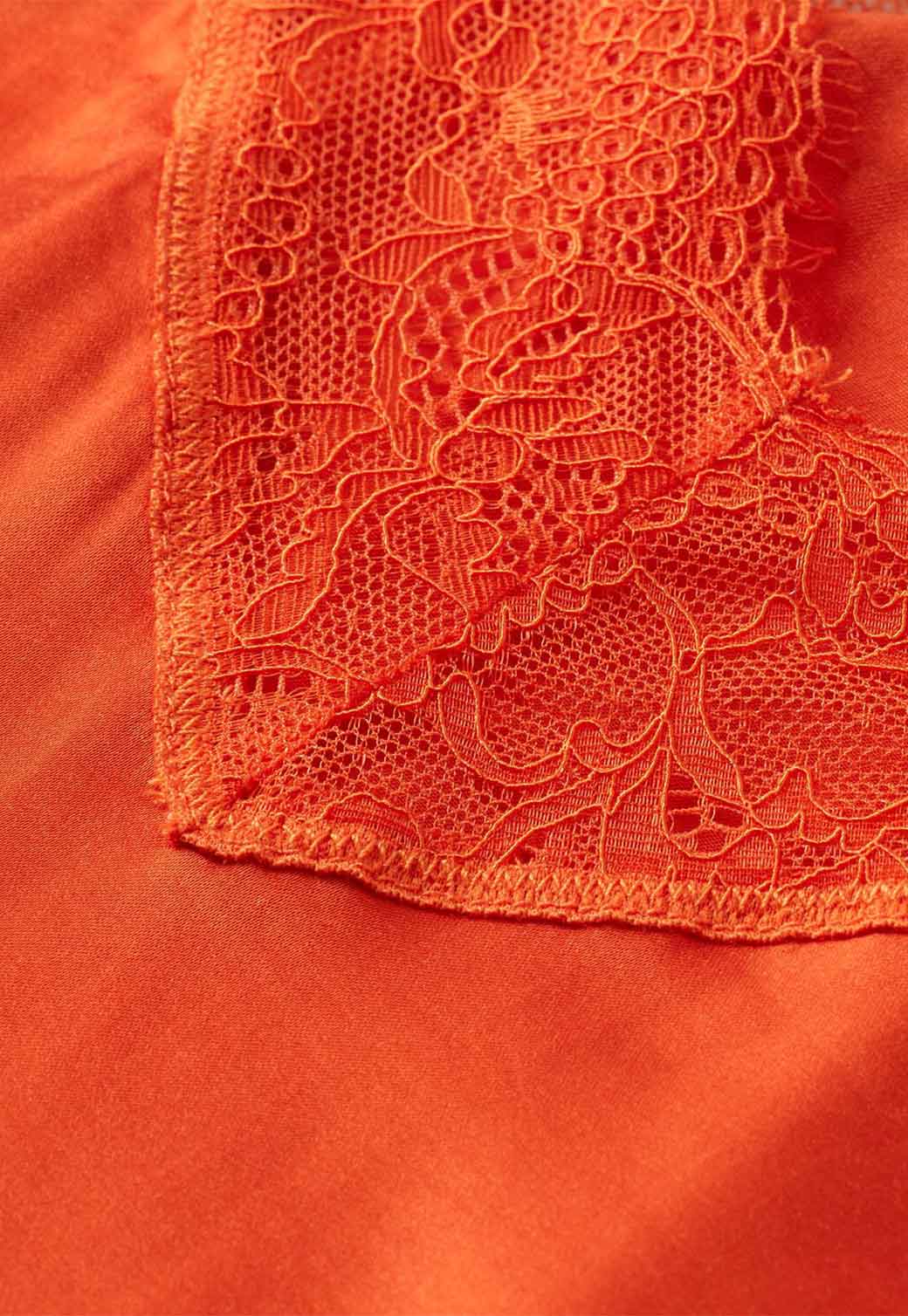 Chocolate גופיה עם תחרה לנשים SCOTCH & SODA