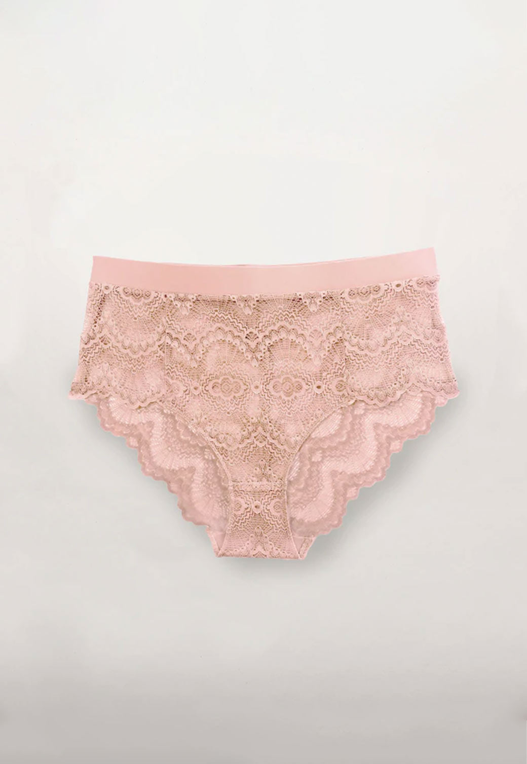 Light Gray תחתוני תחרה בגזרה גבוהה NAKED UNDERSTATEMENT UNDERWEAR