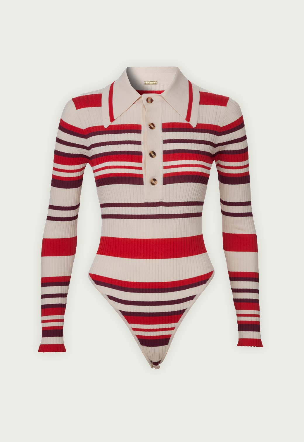 Light Gray בגד גוף ארוך לנשים Penny DODO BAR OR