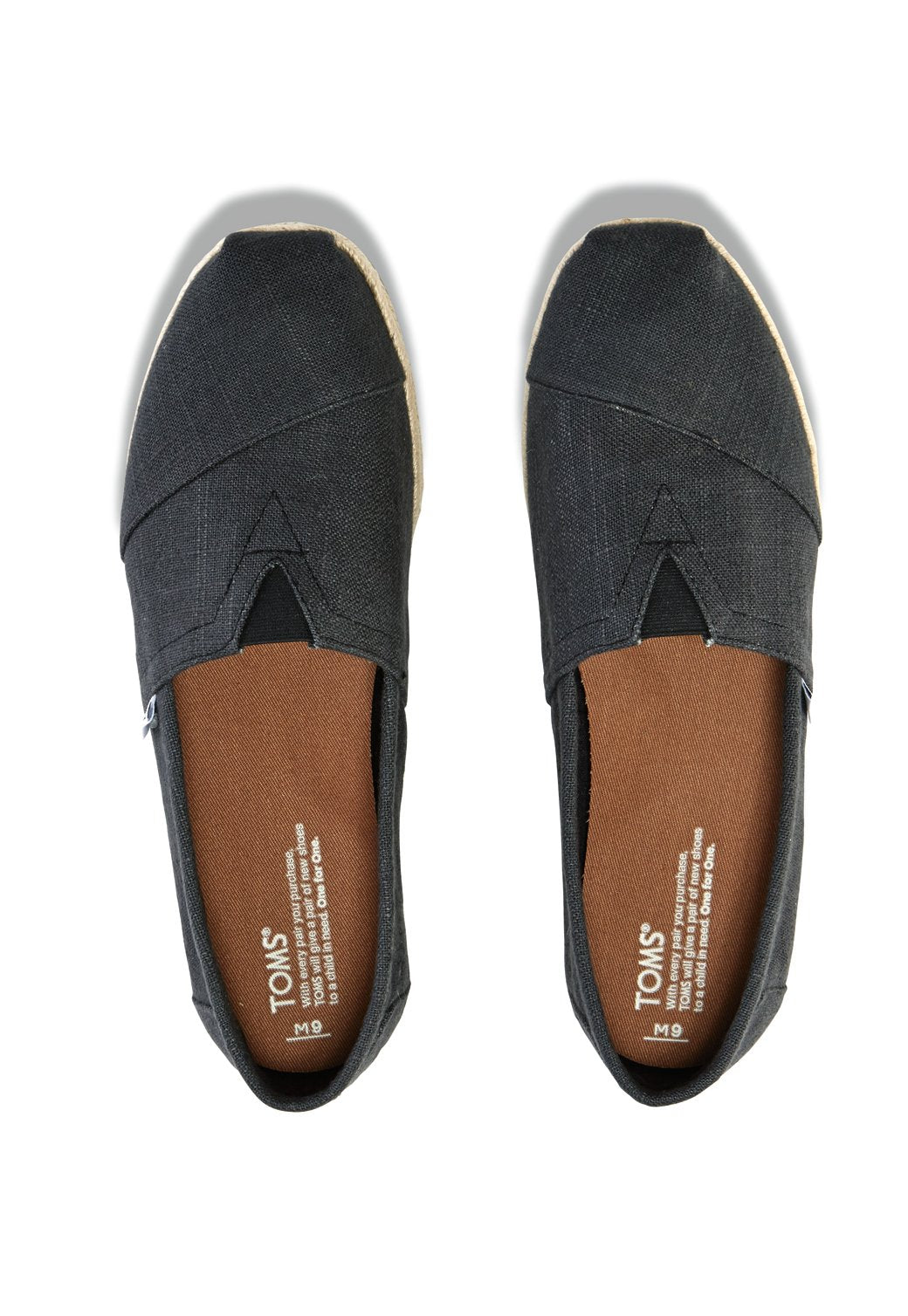 Dark Slate Gray נעלי בד סוליית חבל TOMS