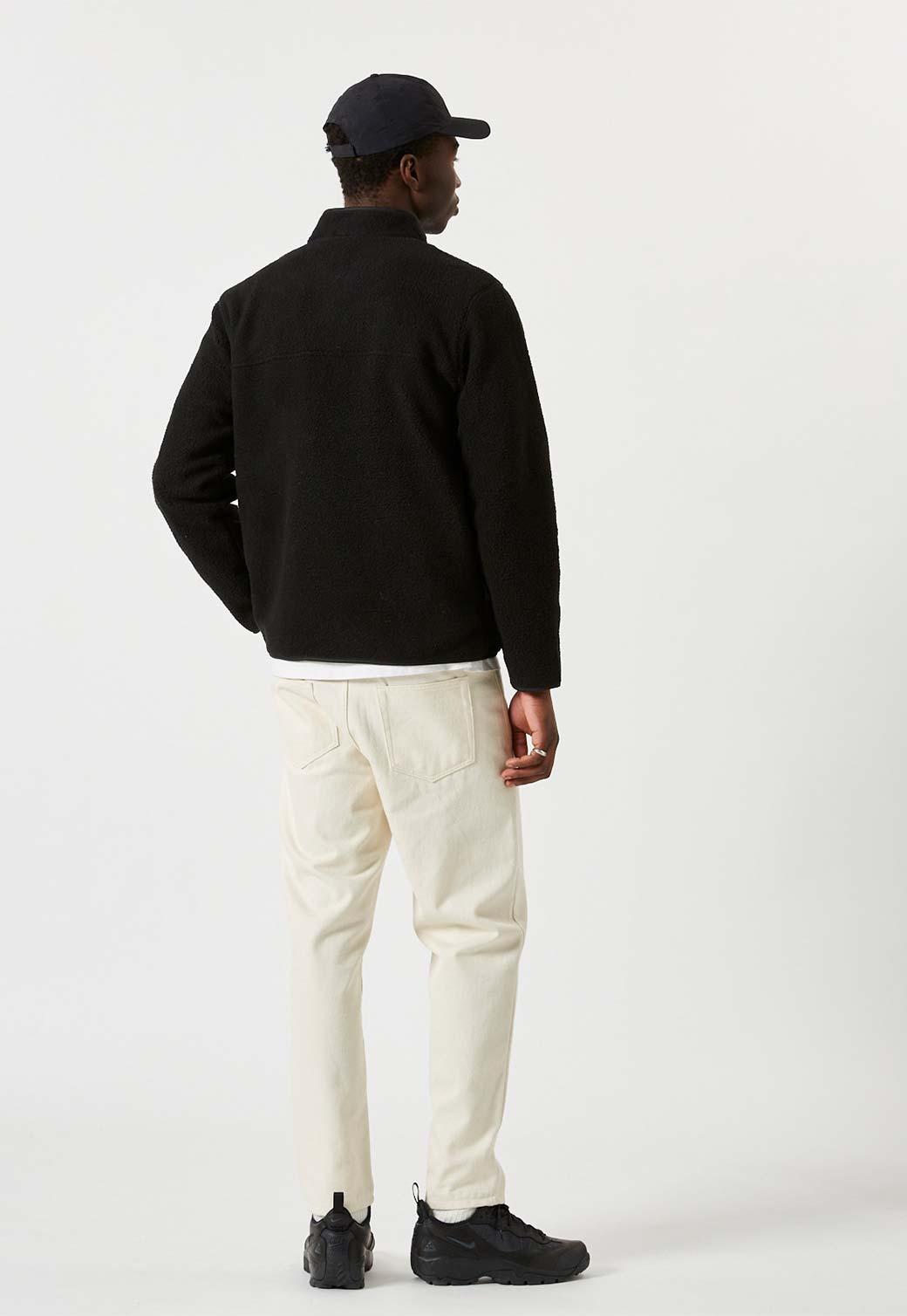 CALSO ג'קט פליז עם רוכסן לגברים