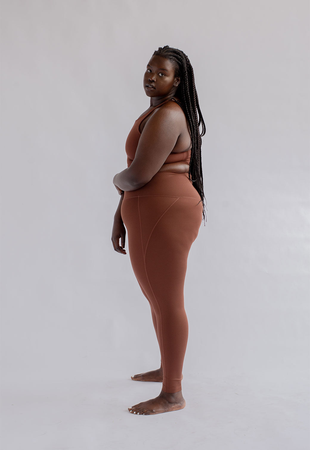 Gray חזיית ספורט TOPANGA GIRLFRIEND COLLECTIVE