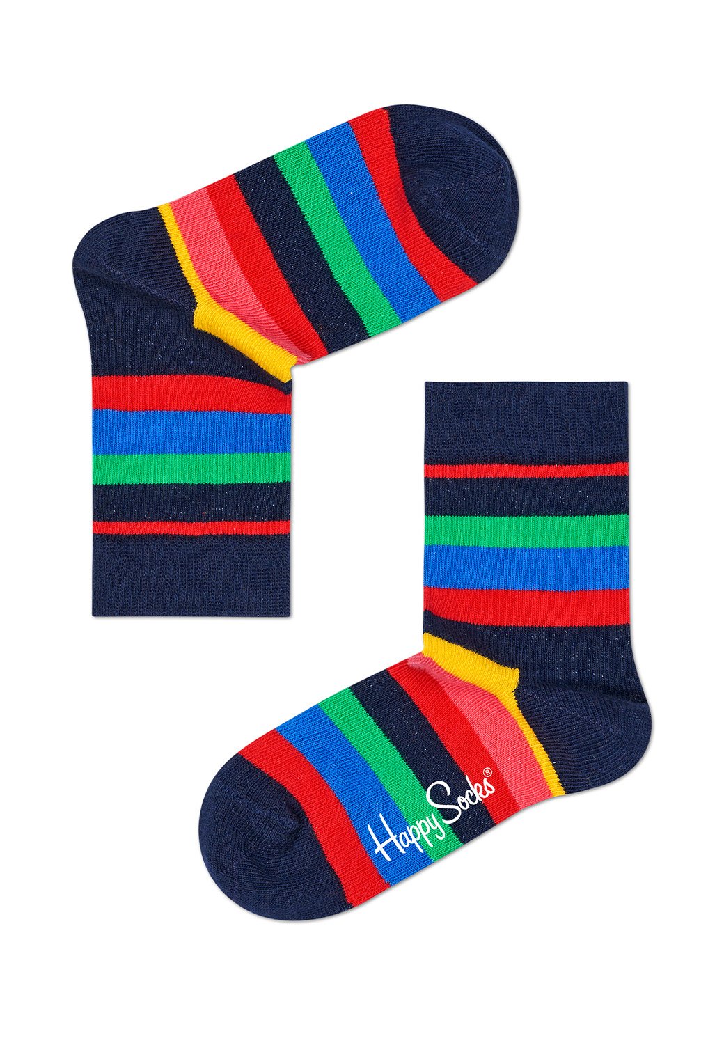 Dark Slate Gray מארז גרביים בהדפס צבעוני לילדים | 4 זוגות HAPPY SOCKS