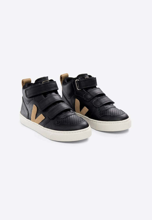 White Smoke SMALL V-10 MID CHFREE BLACK_DUNE סניקרס VEJA