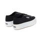 Black PLATFORM סניקרס לנשים SUPERGA