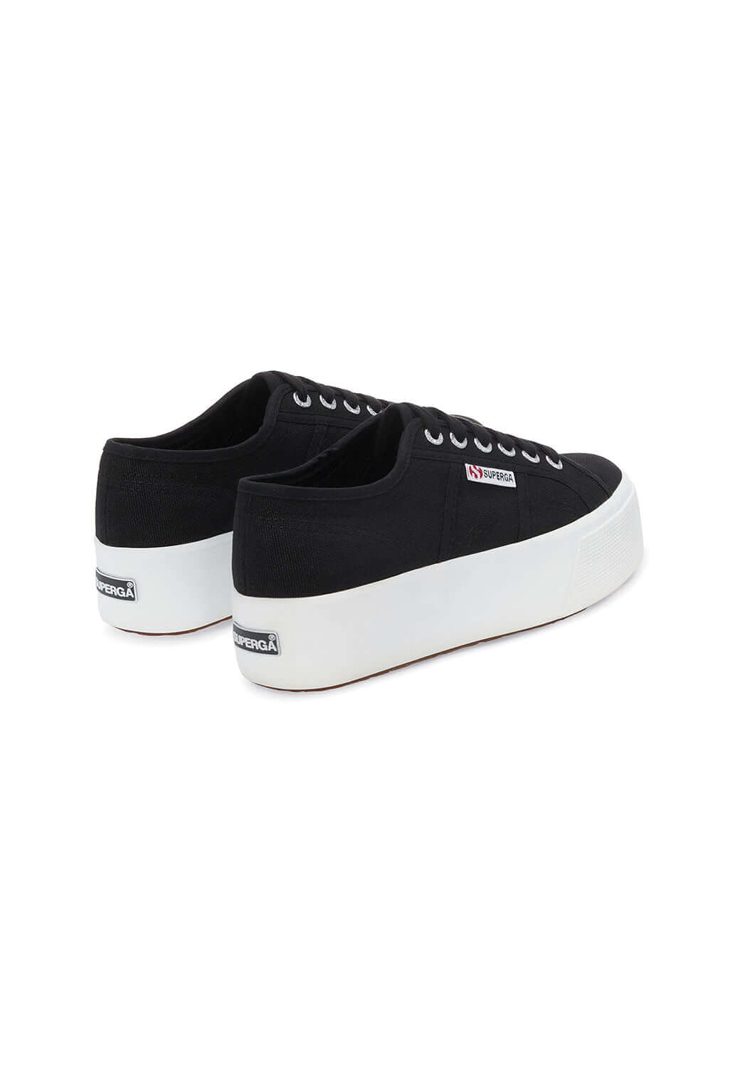 Black PLATFORM סניקרס לנשים SUPERGA