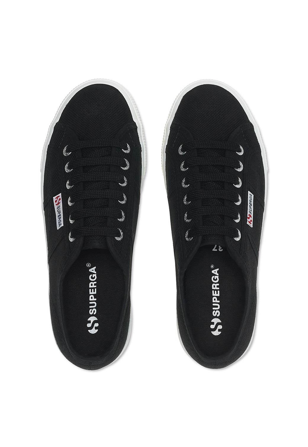 Black PLATFORM סניקרס לנשים SUPERGA