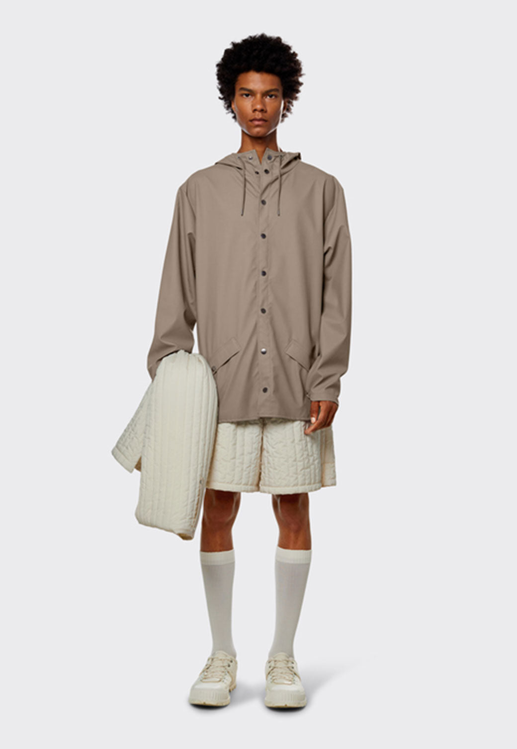 Lavender מעיל גשם עם כובע RAINS