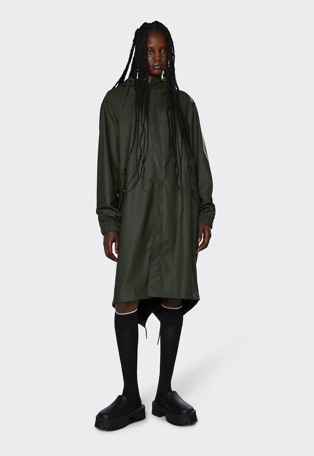 Dark Slate Gray FISHTAIL PARKA W3 מעיל אופנה RAINS