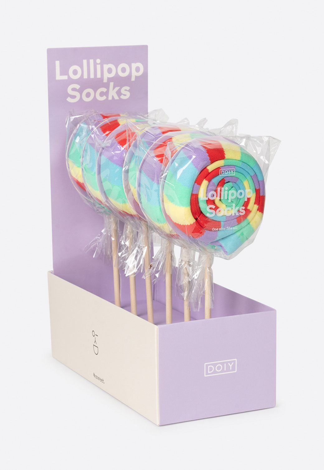 Lavender זוג גרביים LOLLIPOP SOCKS DOIY