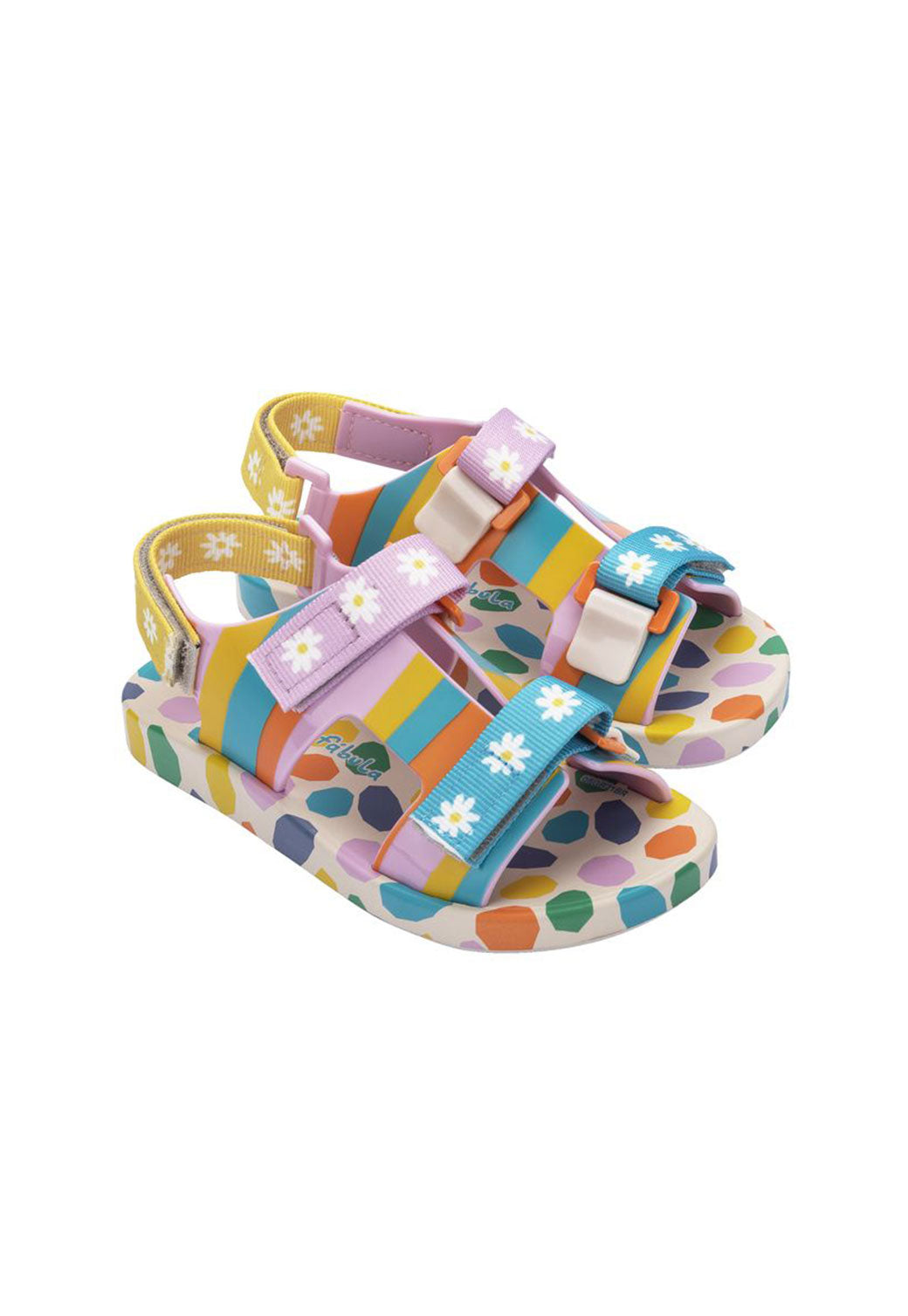 Gray סנדלים עם סגירת סקוץ' 31-35 | MINI MELISSA X FÁBULA MELISSA