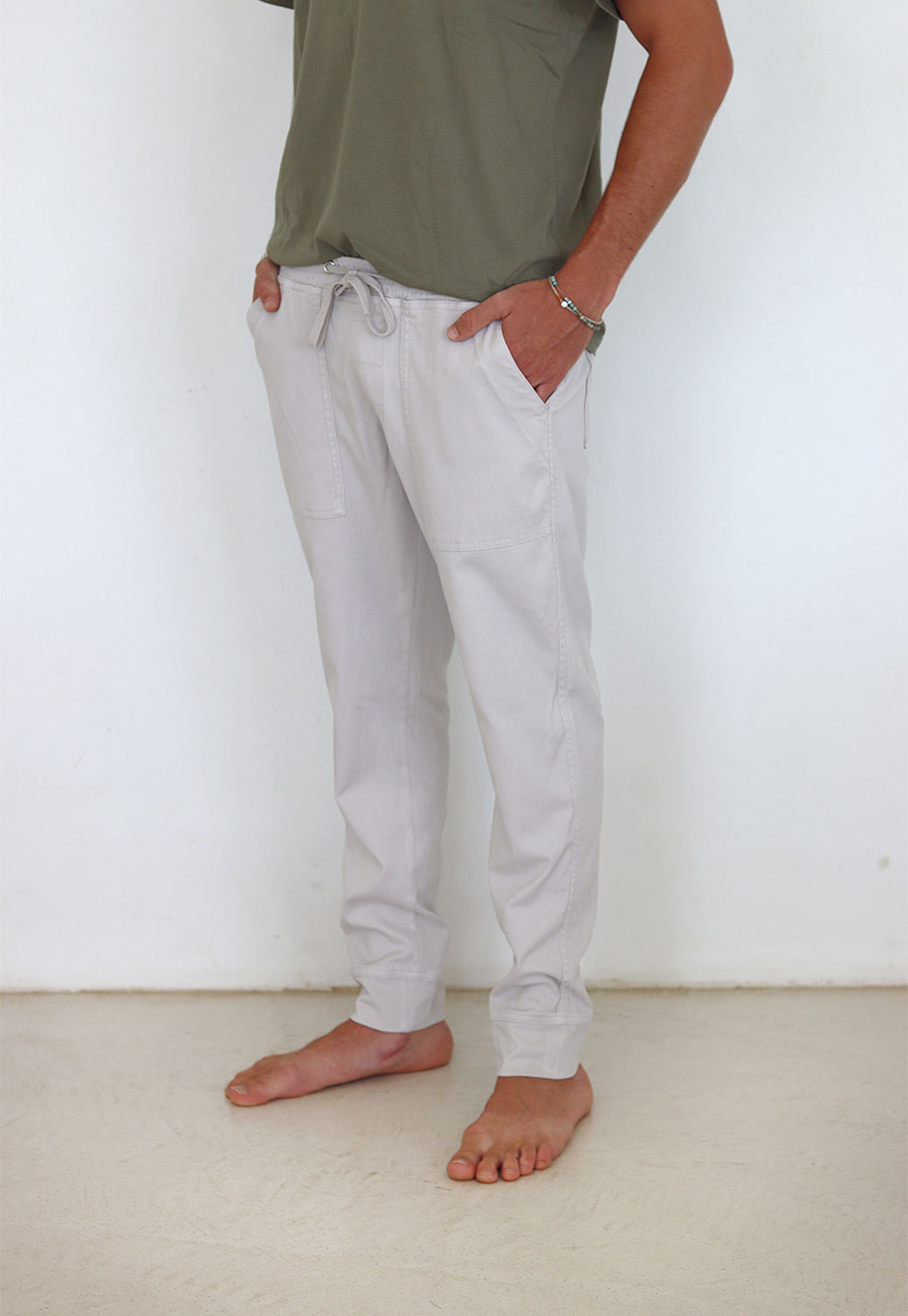 Light Gray מכנסיים ארוכים לגברים TAMU