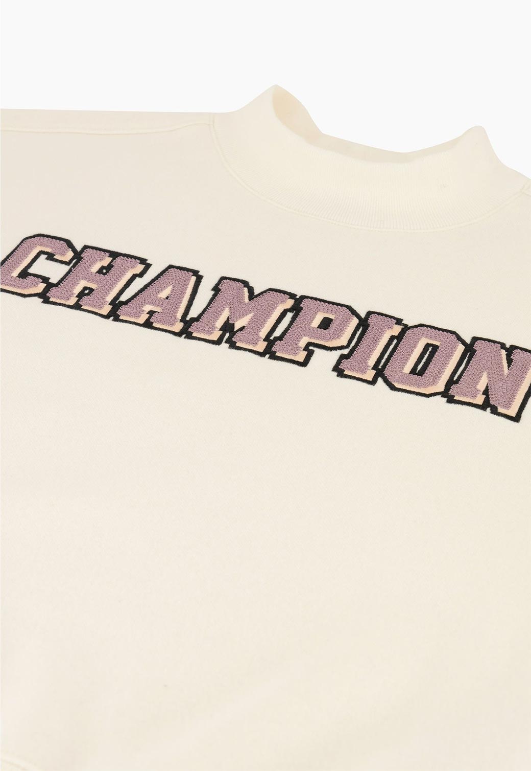 Beige סוויטשירט עם מפתח עגול לנשים CHAMPION