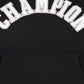 Black קפוצ'ון עם לוגו בסגנון קולג' | ילדים CHAMPION