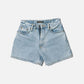 White Smoke ג'ינס קצר לנשים Maeve Shorts - Sunny Blue NUDIE