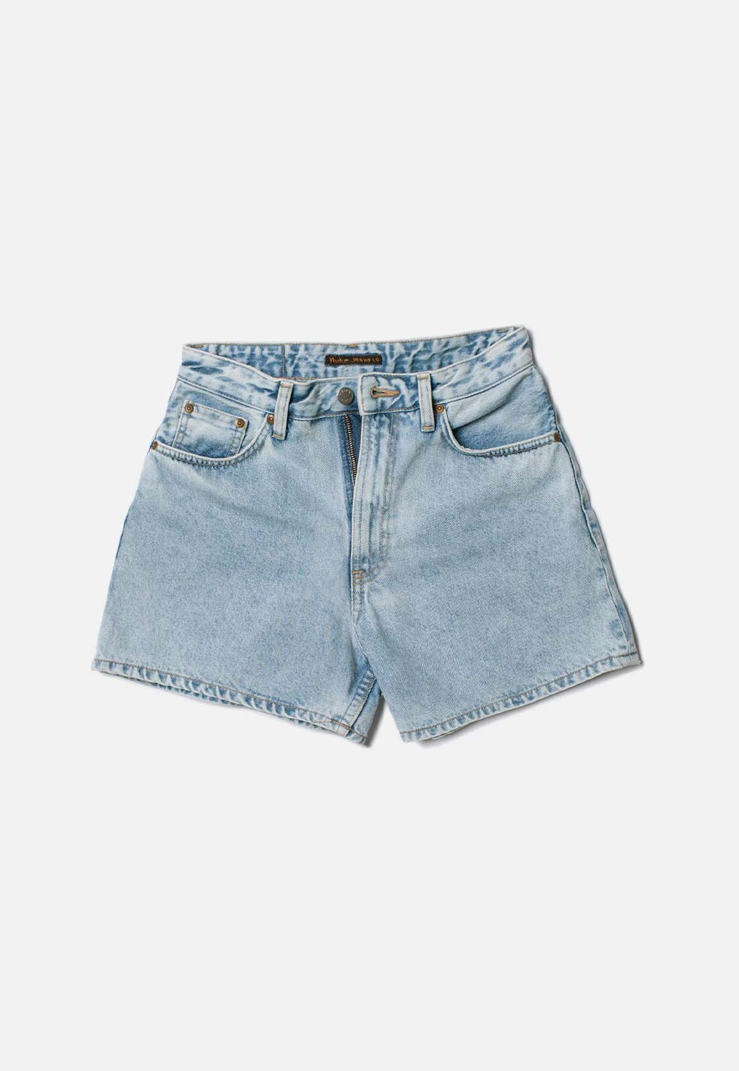 White Smoke ג'ינס קצר לנשים Maeve Shorts - Sunny Blue NUDIE