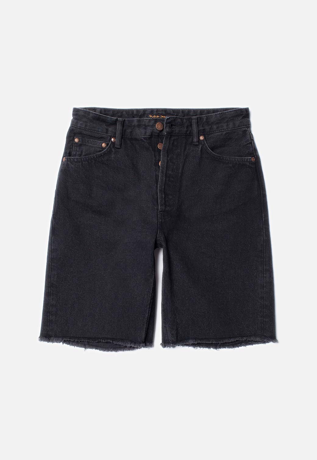 White Smoke ג'ינס קצר לנשים Maud Shorts - Black Stone NUDIE