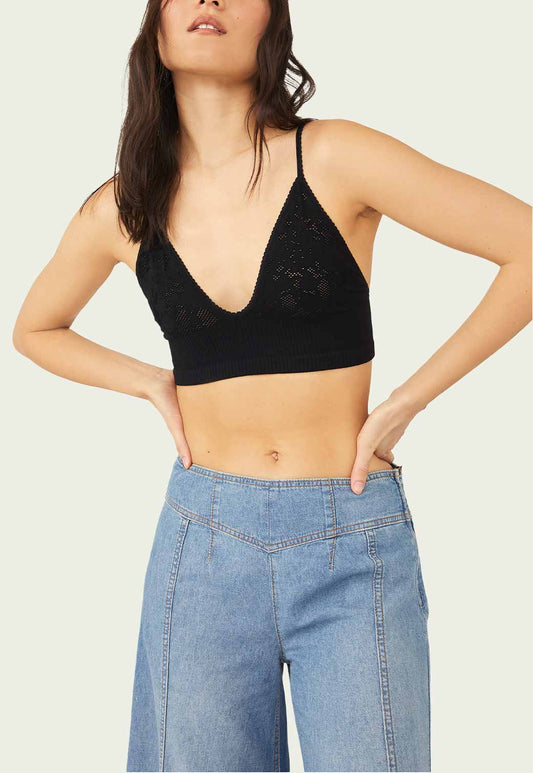 Bisque חזיה FEELS RIGHT BRALETTE FREE PEOPLE