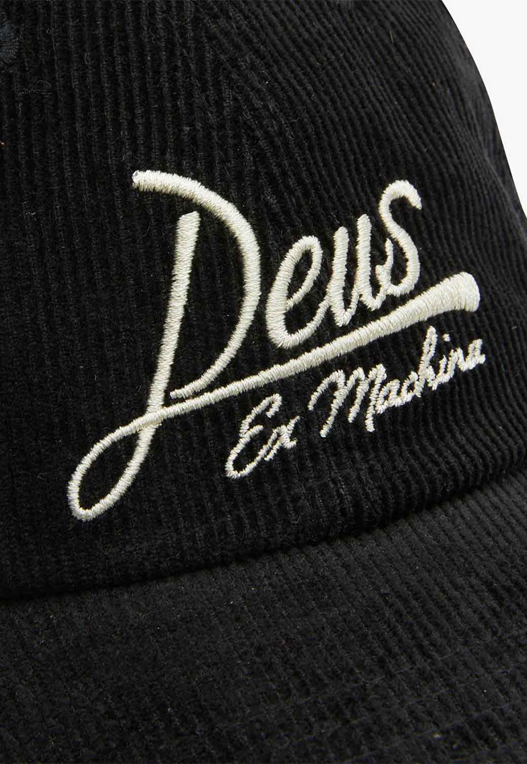 Black כובע מצחיה קורדרוי Speciality Dad Cap DEUS EX MACHINA