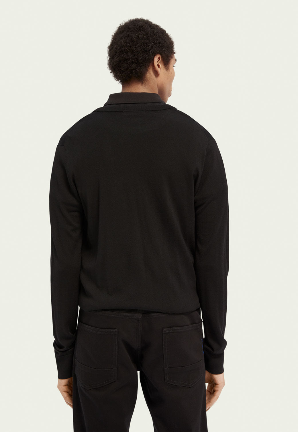 Beige סריג מצמר מרינו עם מפתח עגול SCOTCH & SODA