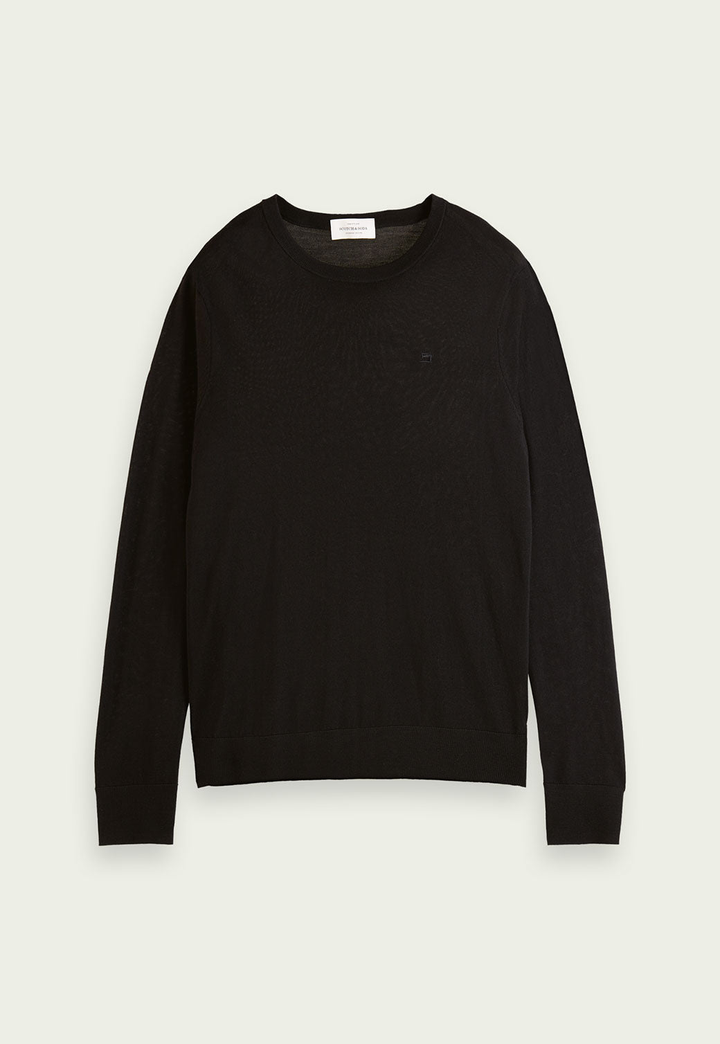 Beige סריג מצמר מרינו עם מפתח עגול SCOTCH & SODA