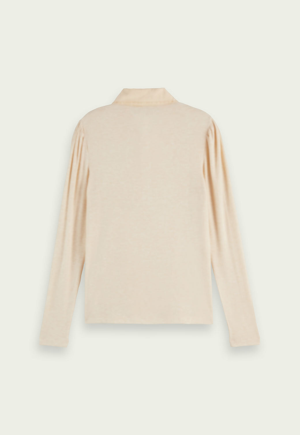 Antique White טי שירט ארוכה עם צווארון כפול SCOTCH & SODA