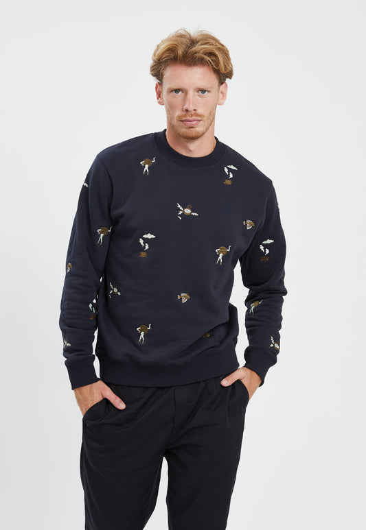 Lavender סווטשירט עם הדפס רקום SCOTCH & SODA