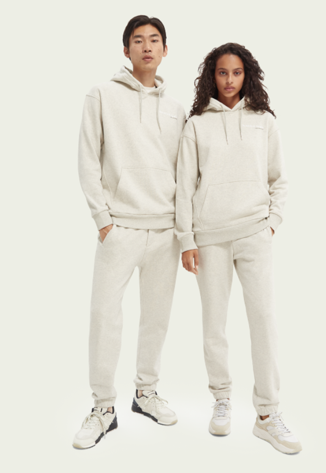 Antique White מכנסי טרנינג ארוכים UNISEX SCOTCH & SODA