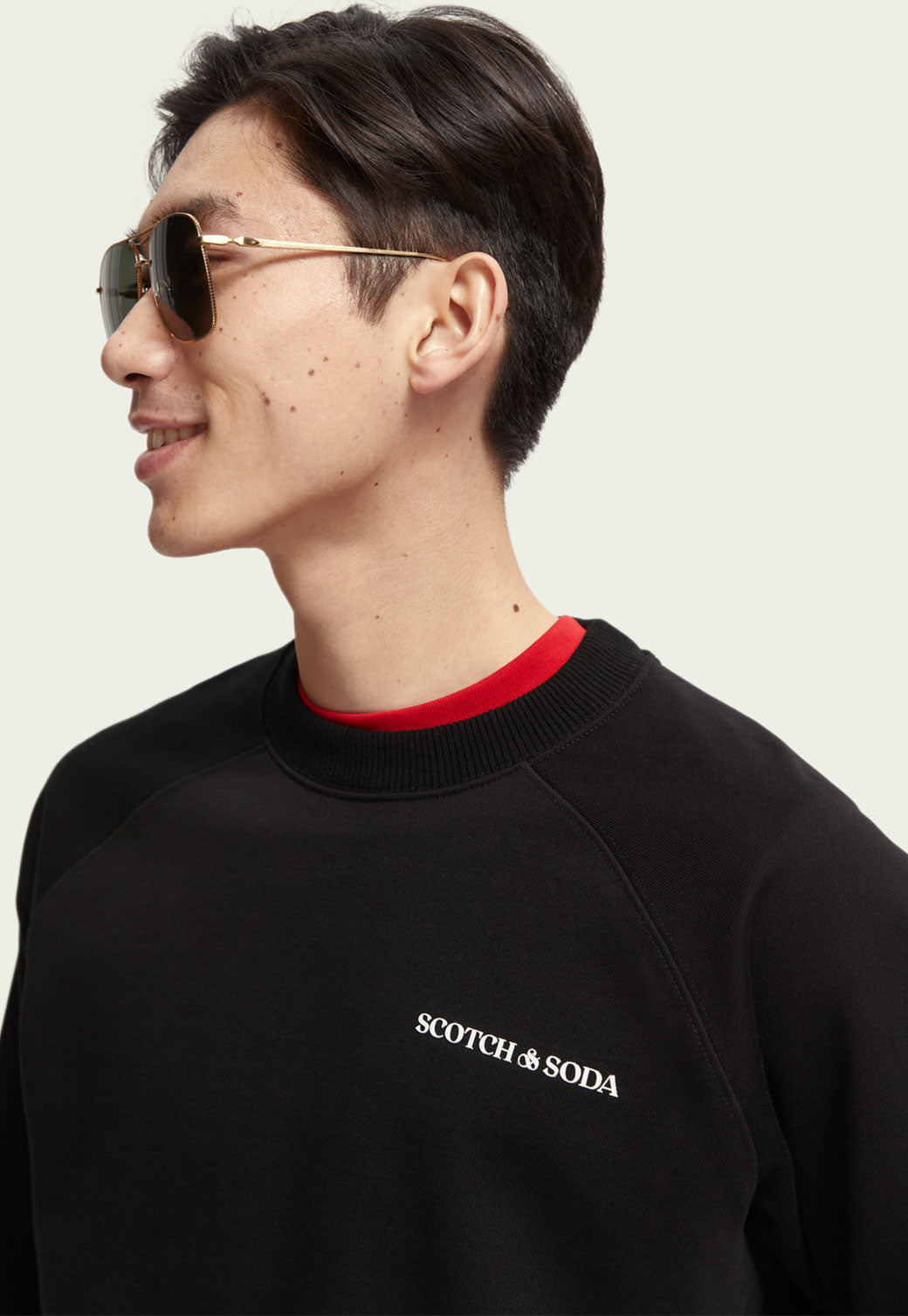 Black סווטשירט UNISEX SCOTCH & SODA