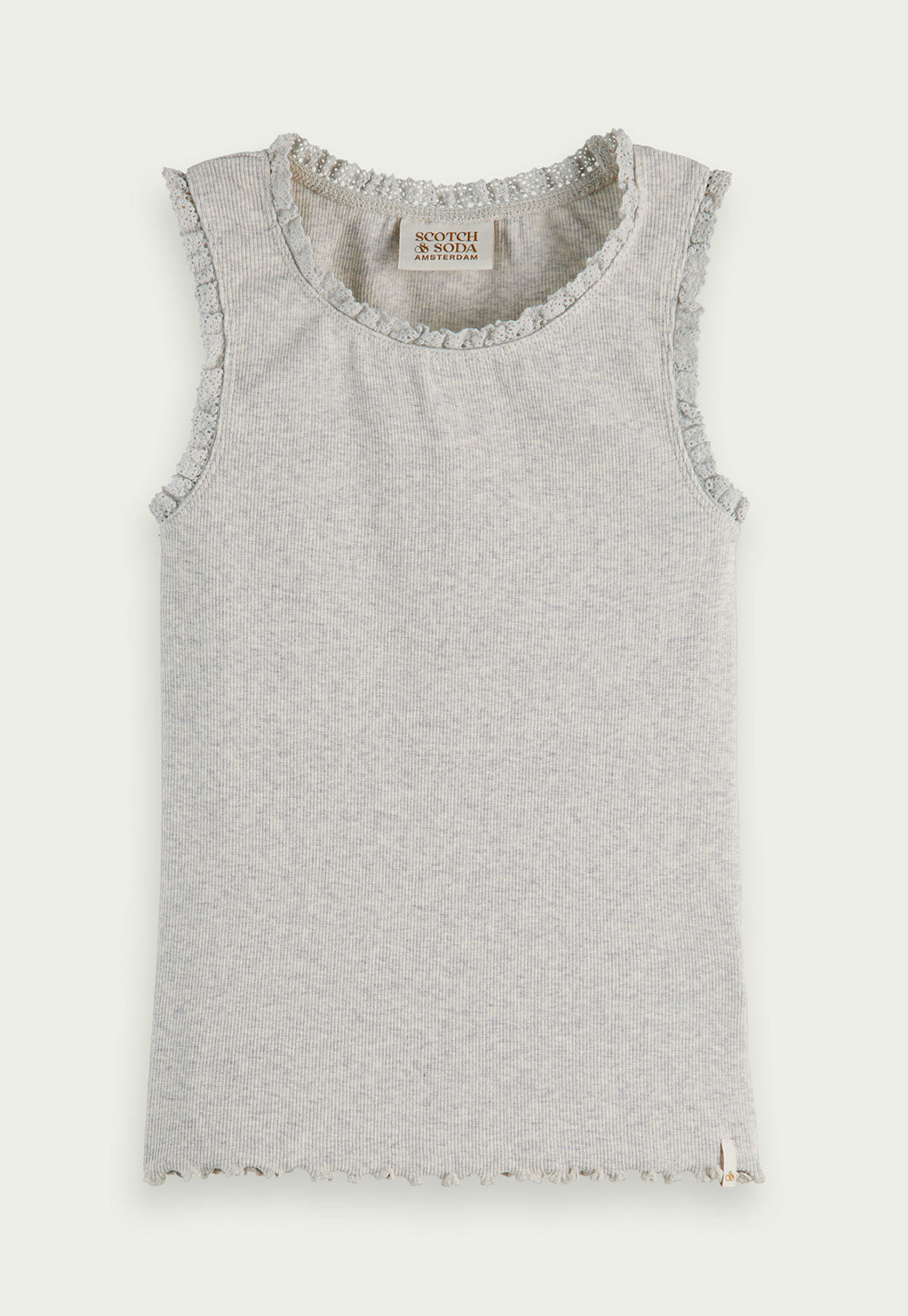 Light Gray גופיית ריב | ילדים SCOTCH & SODA