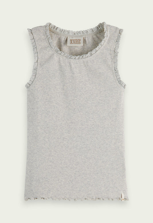 Light Gray גופיית ריב | ילדים SCOTCH & SODA