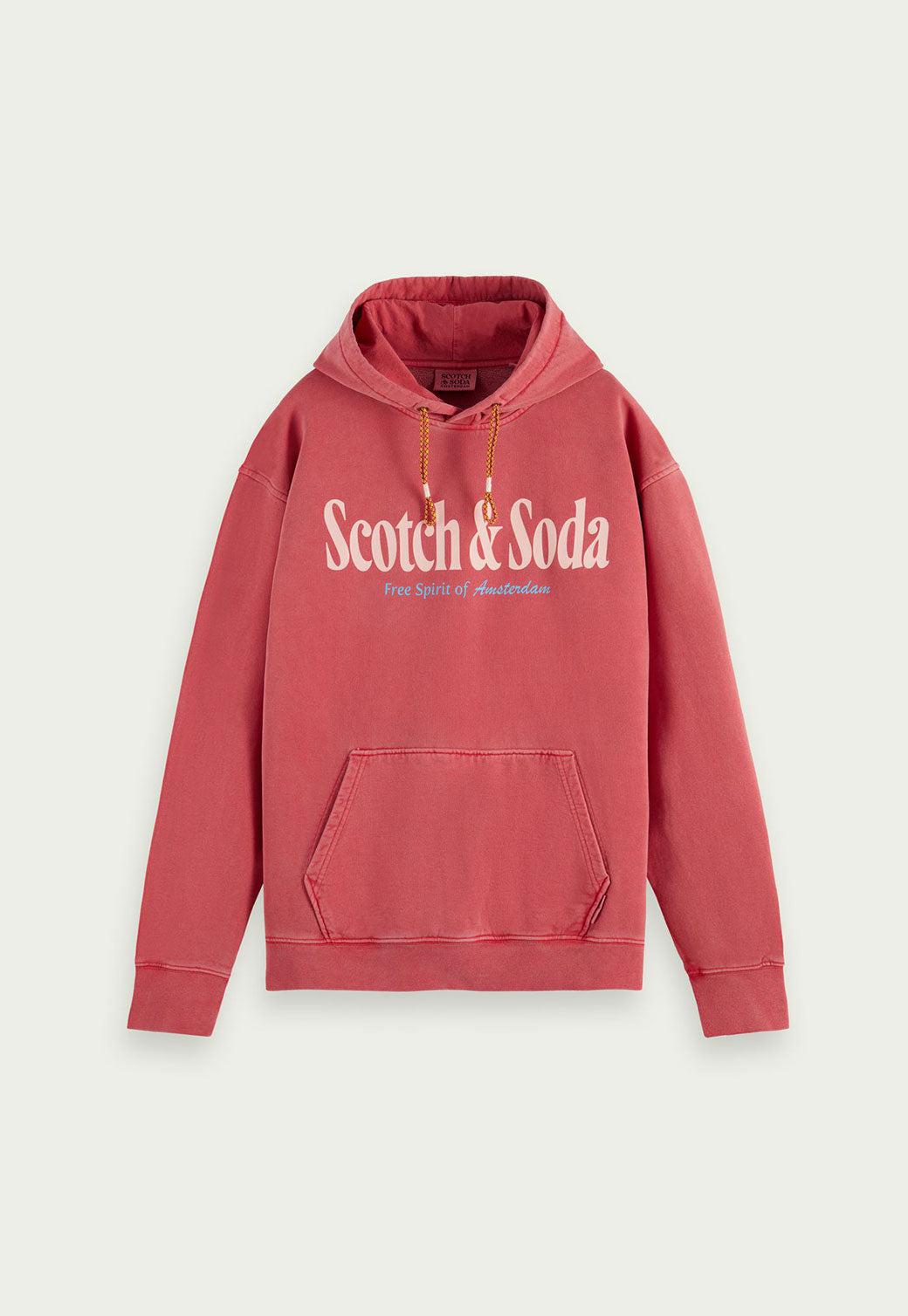 Maroon קפוצ'ון עם הדפס גרפי SCOTCH & SODA