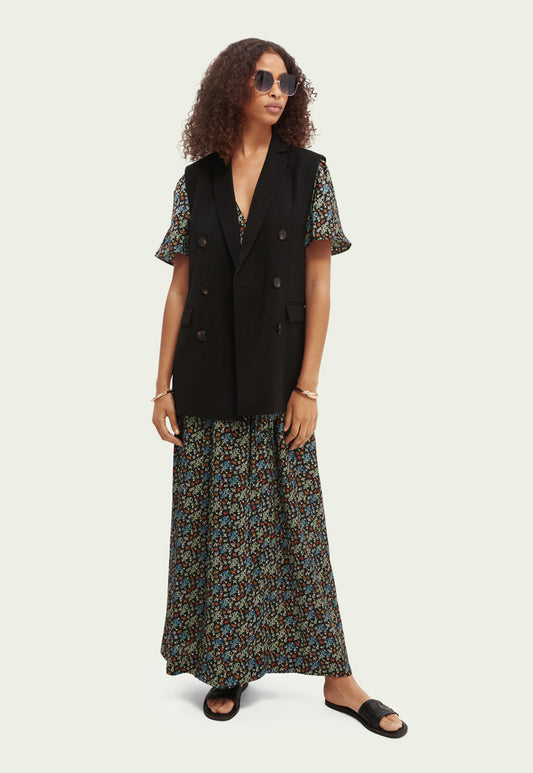 Beige ווסט מחויט עם רכיסת כפתורים SCOTCH & SODA