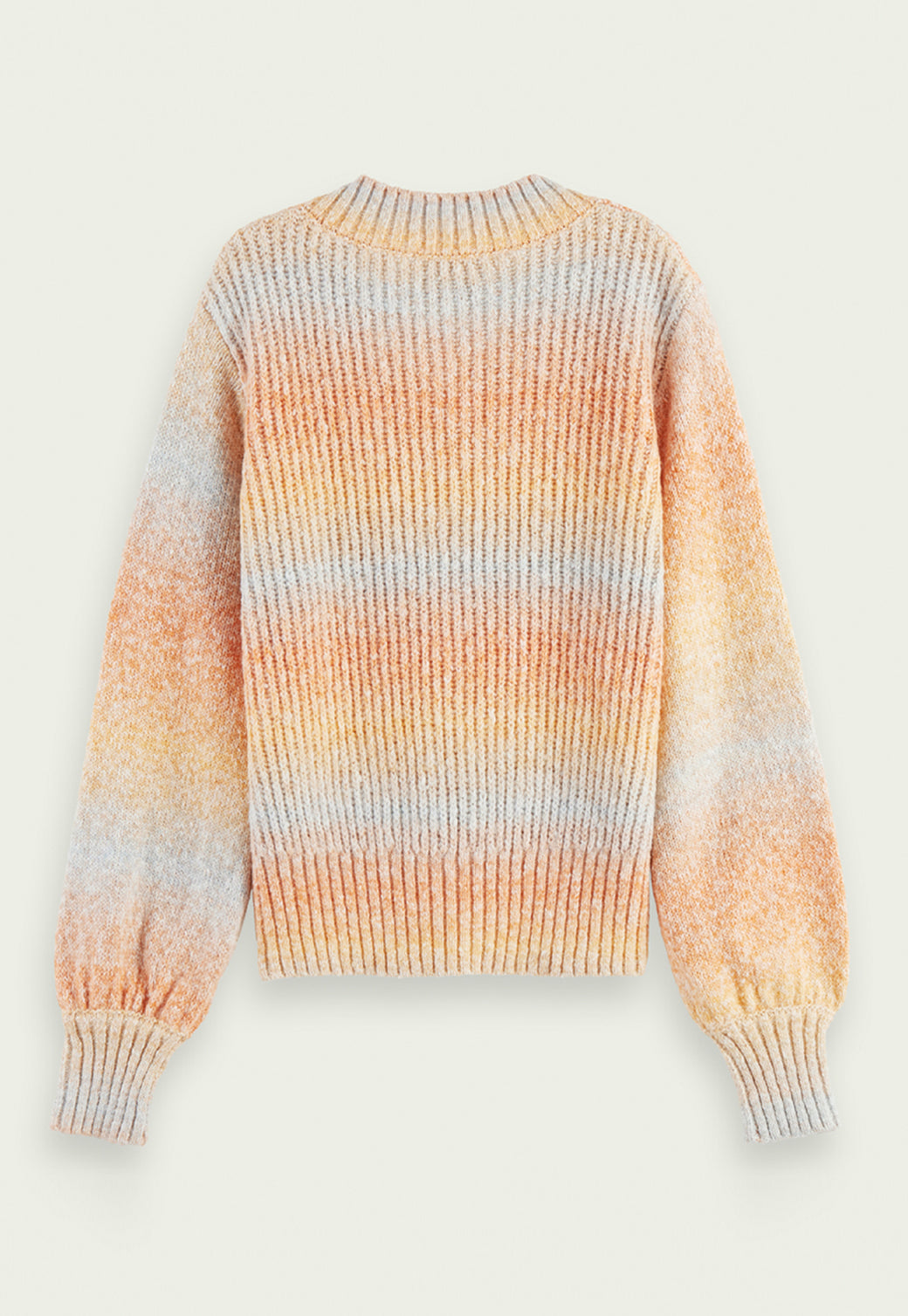 Antique White סוודר עם מפתח וי באפקט גרדיאנט SCOTCH & SODA