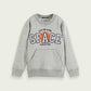 Light Gray סווטשירט במפתח עגול לילדים SCOTCH & SODA