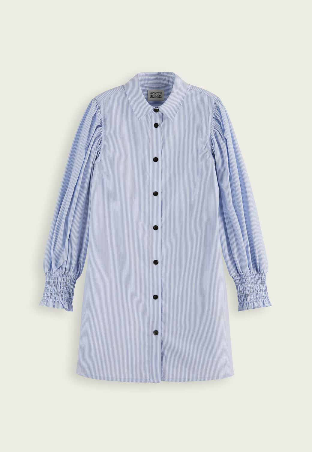 Light Gray שמלת מידי עם כפתורים | ילדים SCOTCH & SODA