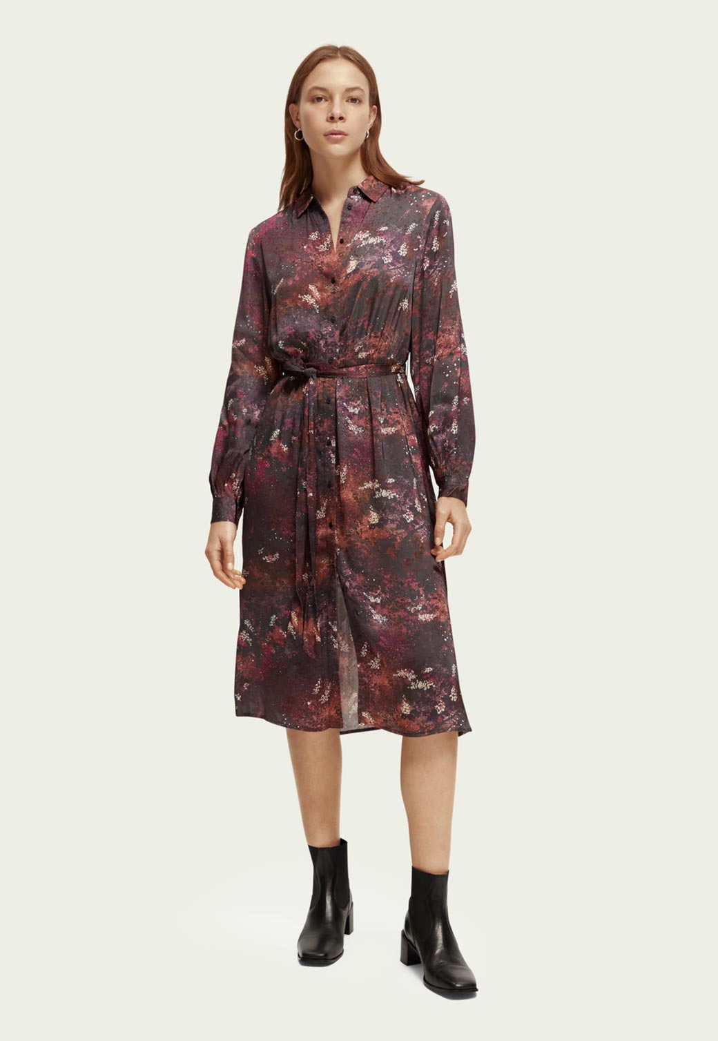 Beige שמלת מידי לנשים SCOTCH & SODA