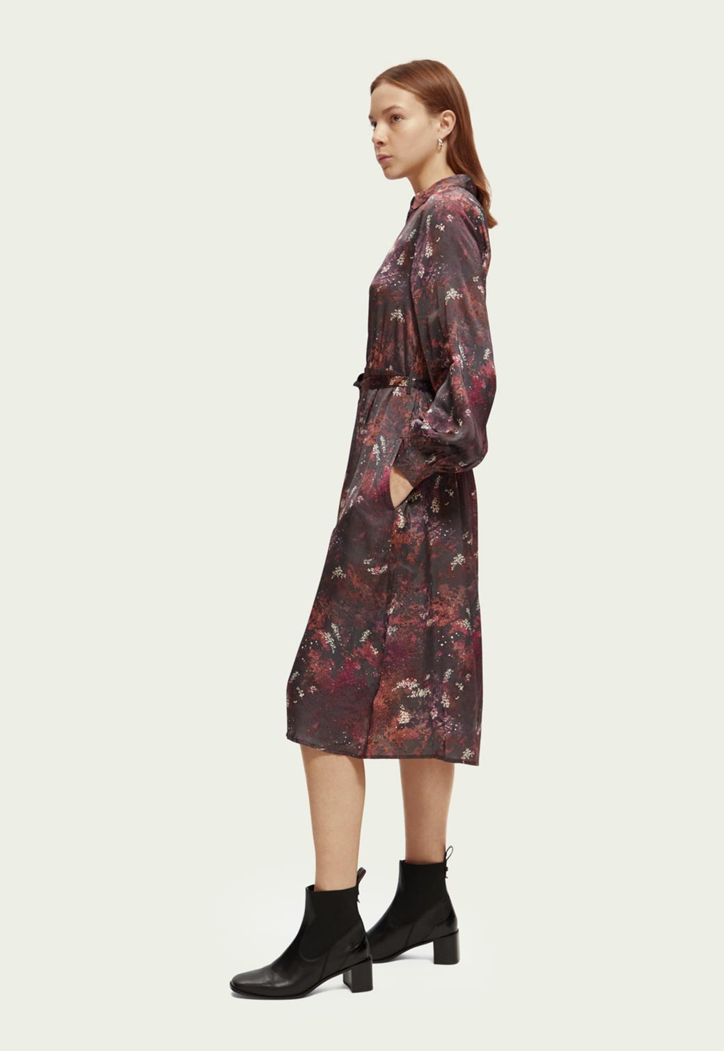 Beige שמלת מידי לנשים SCOTCH & SODA